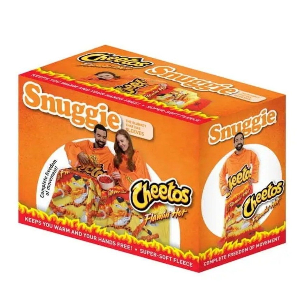 Snuggie Flamin' Hot Cheetos, The Original Wearable Blanket Orange 71"x54